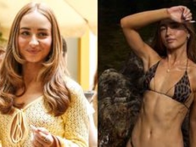 Ponętna Angelika Mucha usadowiła się na skale, prężąc smukłe ciało w bikini (FOTO)