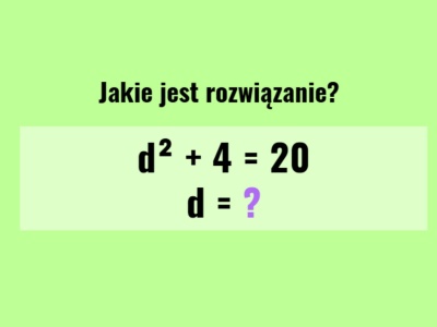 Ten prosty zapis kryje haczyk. Tylko jedno rozwiązanie jest poprawne