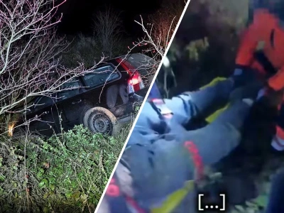 Nie zatrzymał się do policyjnej kontroli. Gdy został złapany, udawał martwego