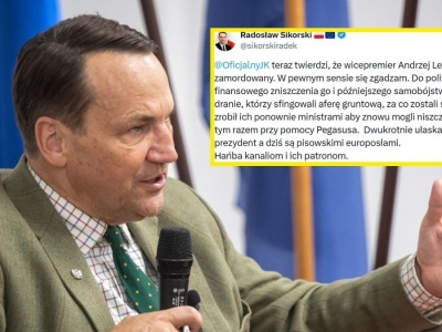 Sikorski reaguje na słowa Kaczyńskiego. 