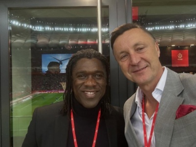 Hajto zobaczył, kto był na meczu Polska - Holandia. Musiał zrobić zdjęcie