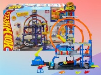 Hot Wheels Mega Garaż GIGAPĘTLA Tor wyścigowy. Zestaw od 234 zł w polskich sklepach