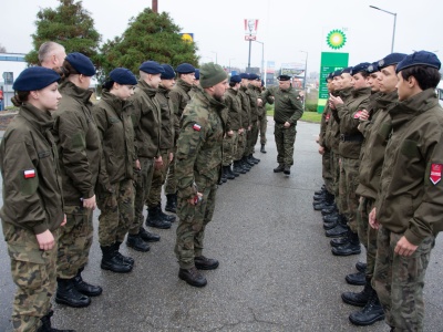 Uczniowie ZDZ podczas obchodów Narodowego Święta Niepodległości w Krakowie