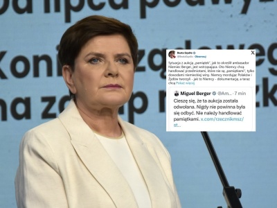 Wpis ambasadora Niemiec ws. aukcji! Riposta Szydło