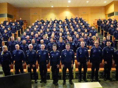 112 funkcjonariuszy ukończyło I edycję szkolenia aspiranckiego w Gnieźnie