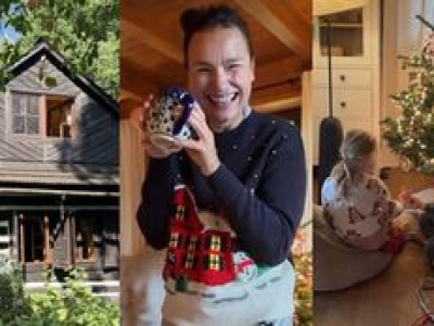 Anna Starmach odsłania wnętrza domu na wsi. Już teraz panuje w nim świąteczna atmosfera