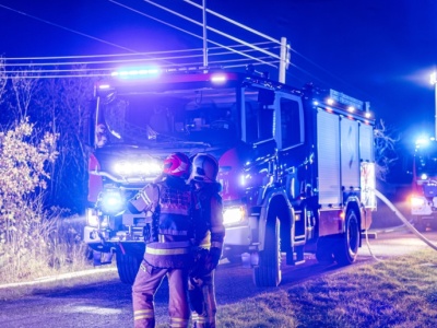 Wielki słup ognia nad Krakowem