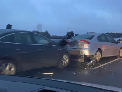 Karambol na autostradzie A4 pod Wrocławiem. Korek ma 8 kilometrów