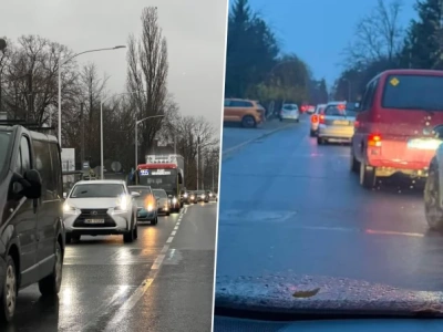 Tak wyglądał pierwszy dzień objazdu Swojczyckiej. 