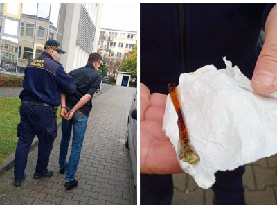 Olsztyn. Agresor pod szkołą. Rzucał w ludzi kostką brukową