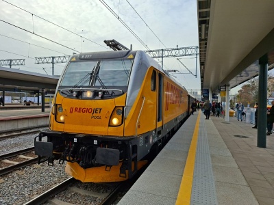 RegioJet: Drugi pociąg Warszawa – Kraków już kursuje