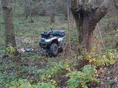 Koszmarny wypadek na quadzie. 50-latek walczy o życie