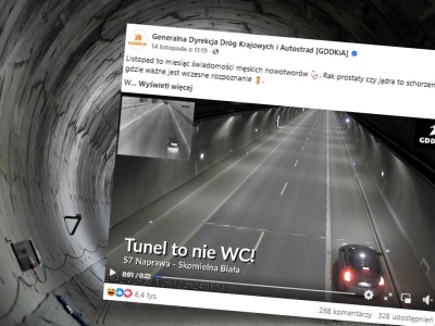 Niecodzienna sytuacja w tunelu. Cała Polska ogląda ich 