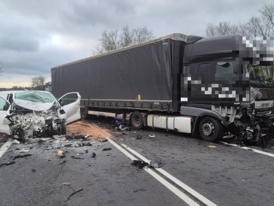 Zderzenie pojazdów na DK92!
