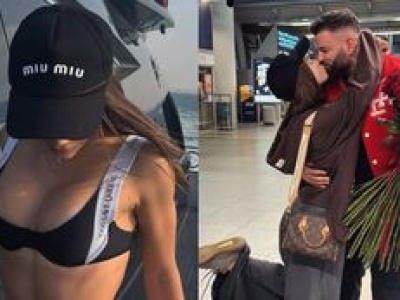 Młodsza o 16 lat dziewczyna Wojciecha Goli smaży dekolt i ODSŁONIĘTE pośladki na pokładzie łodzi (ZDJĘCIA)