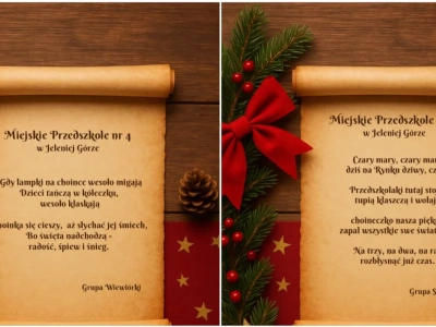 Te wierszyki przedszkolaków biorą udział w konkursie na rozświetlenie choinki