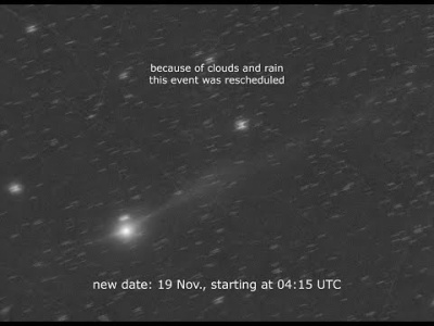 Kometa 3I/Atlas na żywo