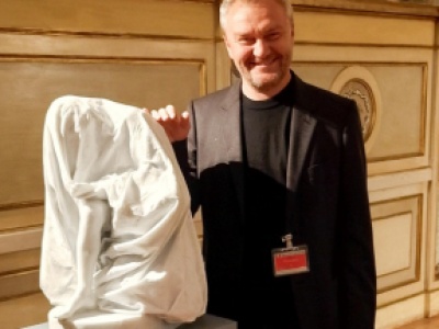 Wystawa rzeźb Szymona Ołtarzewskiego w Rzymie, w zabytku należącym do Izby Deputowanych