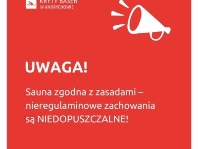 Kryty Basen w Andrychowie przypomina o zasadach bezpiecznego saunowania