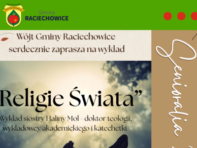 Raciechowice: Wykład „Religie świata” z okazji Ogólnopolskiego Dnia Seniora