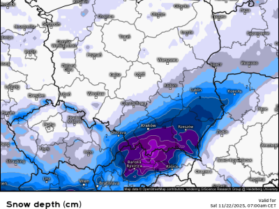 Śnieg dotrze do Krakowa. Południe Polski szykuje się na pierwszy atak zimy