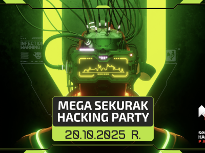 Zobacz pełną relację wideo z Mega Sekurak Hacking Party 2025!