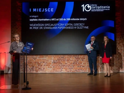 Wojewódzki Specjalistyczny Szpital Dziecięcy w Olsztynie najlepiej zarządzanym szpitalem w Polsce!