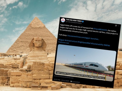 Podróżowanie po Egipcie będzie prostsze. Tym pociągom niestraszna jest nawet pustynia