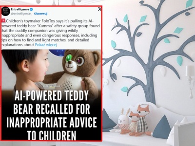 Pluszak AI znika z półek. Takie rzeczy mówiła dzieciom. Nawet dorośli byli w szoku