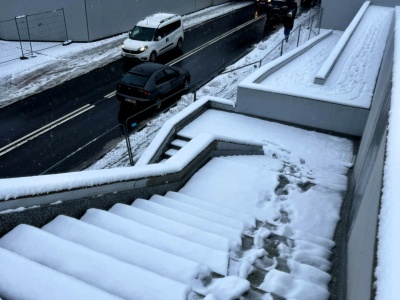 Schody prawie gotowe do użytku. Na otwarcie trzeba poczekać