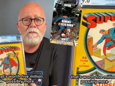 USA: ktoś znalazł na strychu pierwszy komiks o Supermanie i udało się go sprzedać za ponad 9 mln dolarów