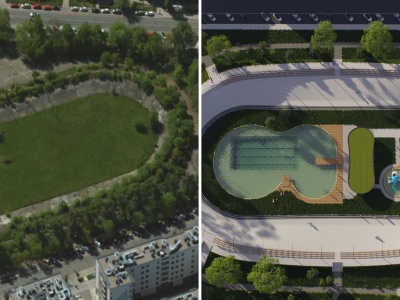 Zrunowany tor kolarski do remontu. Miasto Jest Nasze proponuje park i pierwszy eko-basen w Warszawie