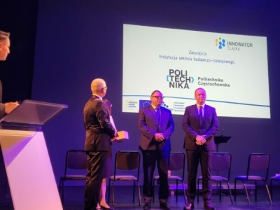 Politechnika Częstochowska z główną nagrodą w konkursie Innowator Śląska 2025