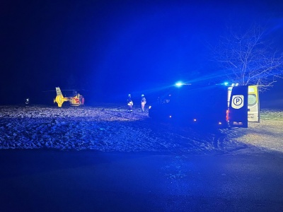 Poparzony mężczyzna. Ląduje śmigłowiec LPR. Głębowice