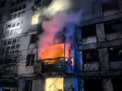 Rosjanie zaatakowali blok w Dnieprze