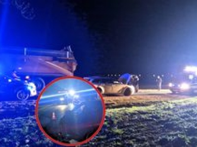 Kukurydza rozsypała się na DK10. Doszło do poważnego wypadku