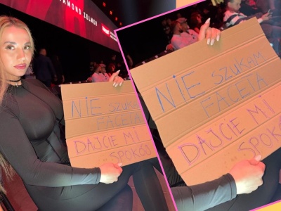 Marianna Schreiber z ważnym przekazem. Napisała go na... kawałku kartonu