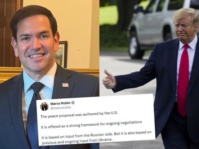 USA: sekretarz stanu zaprzecza, że 28-punktowy plan pokojowy został napisany przez Rosjan