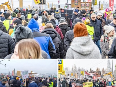 Bunt pod Krakowem: protesty przeciw planom S7 i strach przed rozpadem lokalnych wspólnot