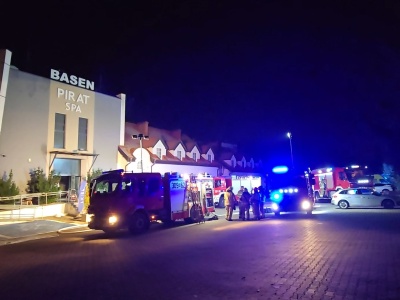 Pożar w hotelu Pirat w Olsztynie. Ewakuowano gości