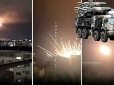 No brawo! Pociskami Pancyr we własne bloki (WIDEO)