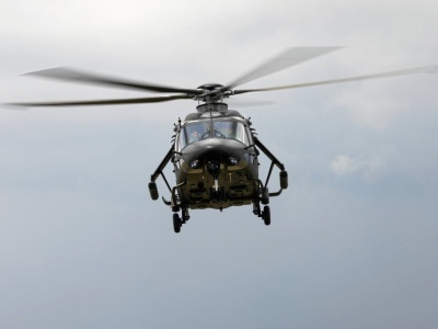 Groźny incydent podczas strajku. Ładunek spadł z helikoptera