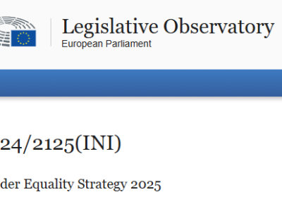 Gender equality, but only for women – European Parliament adopts a resolution