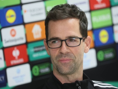 Astiz przed meczem ze Spartą Praga. 