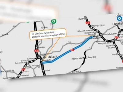 Kluczowy etap przygotowań do budowy S5. GDDKiA złożyła wnioski o decyzje środowiskowe dla trasy z Ostródy do Grudziądza