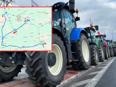 Rolnicy dziś blokują „krajówkę”. Nawet 200 ciągników wyjedzie na drogę nr 11