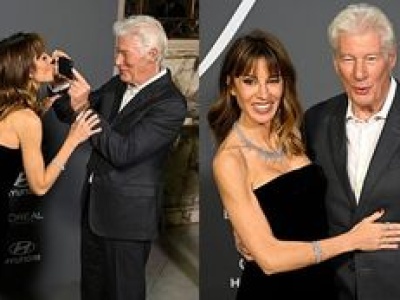 Richard Gere i jego młodsza o 34 LATA żona wygłupiają się na ściance. Widać między nimi wielkie uczucie? (ZDJĘCIA)