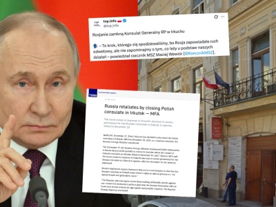 Rosja postanowiła się odwinąć i zamyka polski konsulat w Irkucku