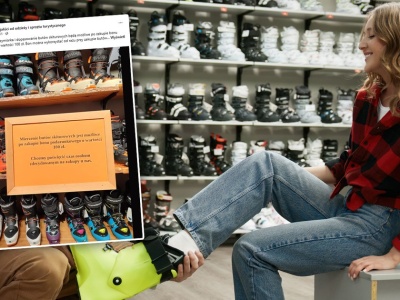 Sklep wprowadził opłatę za przymierzenie butów. 