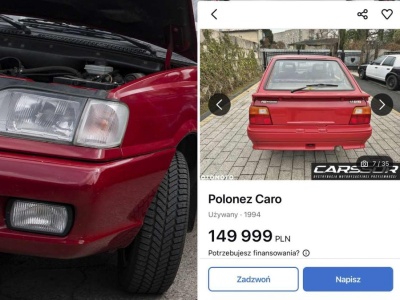 Nowy Polonez za 150 tys. zł. Ten egzemplarz przejechał tylko 349 km